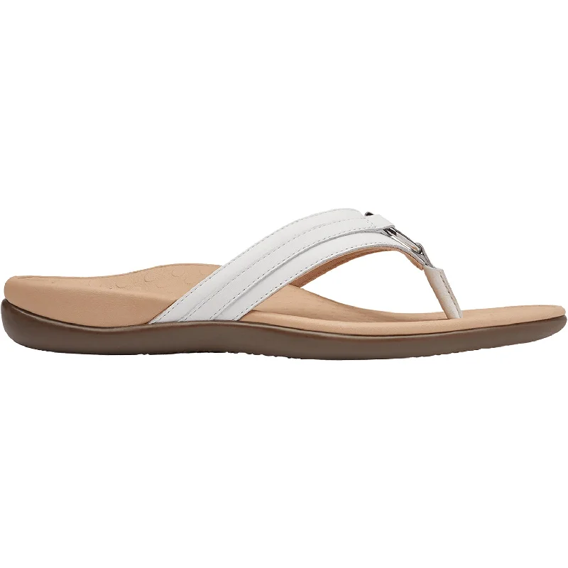 Men's sandals with a rubber sole for tractionWomen's Vionic Tide Aloe White Leather