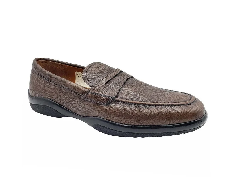 Men's loafers with a perforated leather upper for ventilationBally Men's Micson Leather Slip On Loafer Dress Shoes