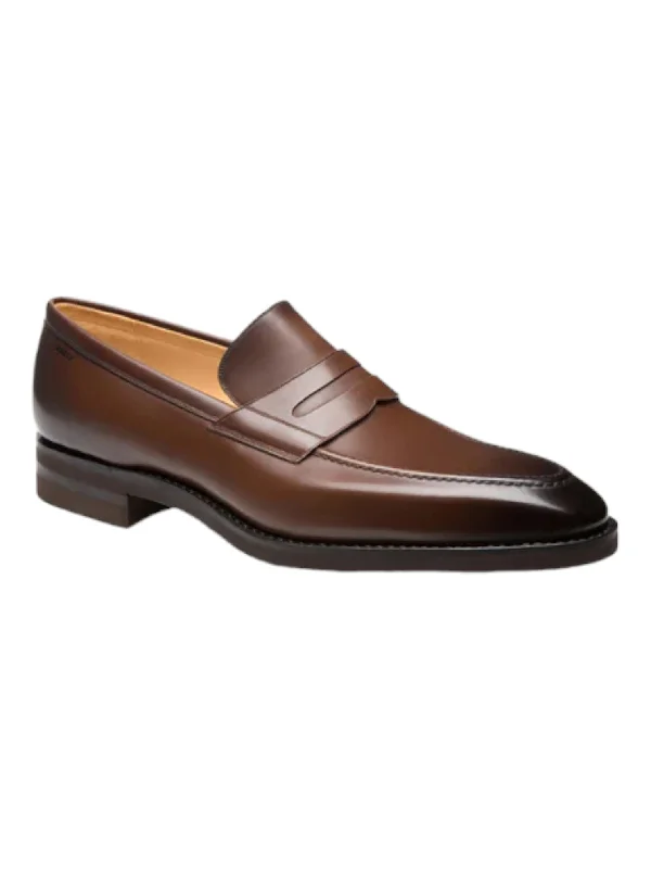 Men's loafers with a memory foam insoleBally Score 6203093 Men's Brown Leather Loafers