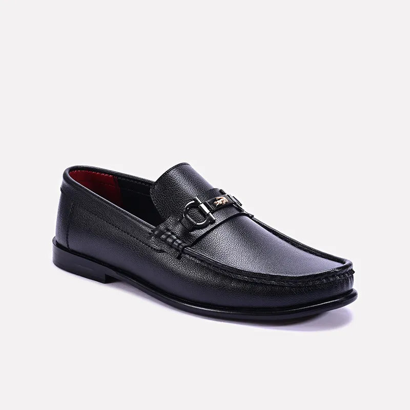 Men's loafers with a cushioned footbedBarrington Black Loafers Shoes 0130817