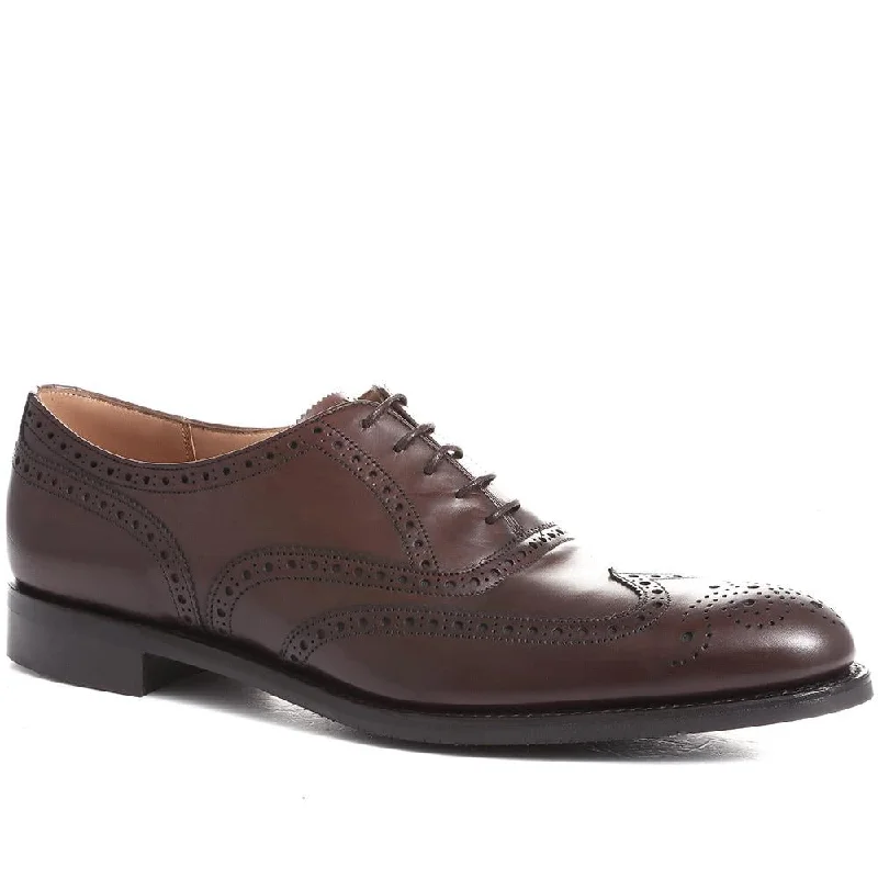 Men's casual shoes with a geometric patternBroad II Leather Oxford Brogues - BROAD / 322 126