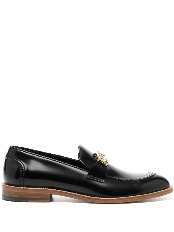 Men's loafers with a pointed toe for a stylish appearanceCasa Logo Leather Loafers