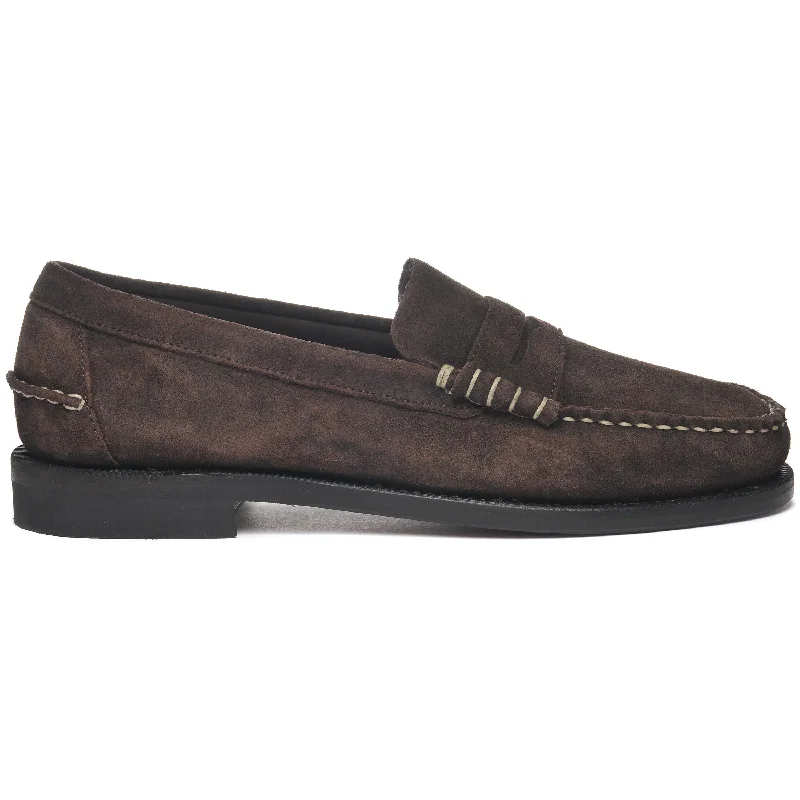 Men's loafers with a pointed toe for a stylish appearanceClassic Dan Rough Out - Dark Brown