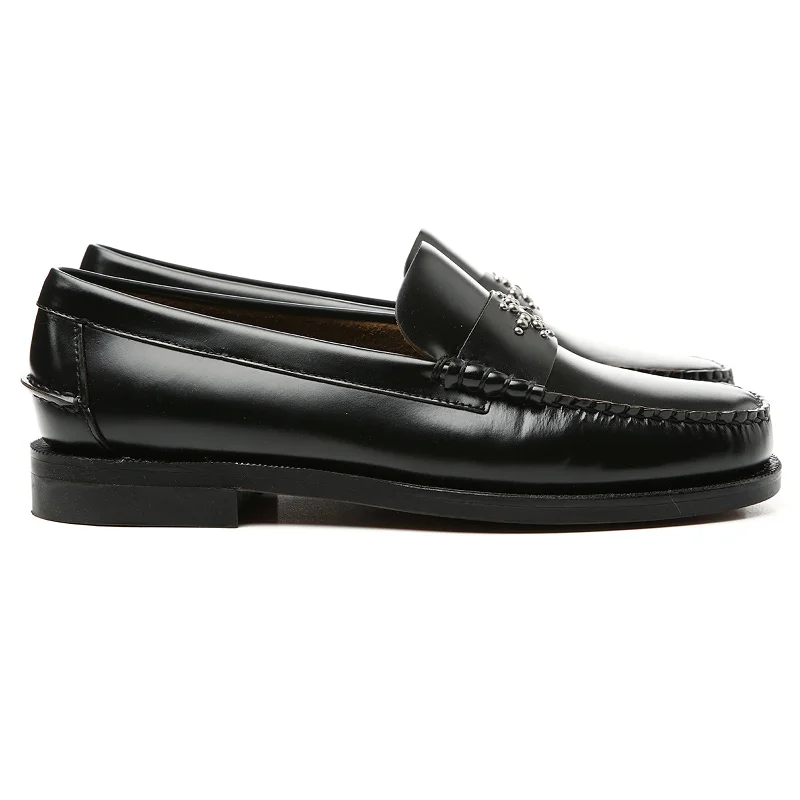 Men's loafers with a perforated leather upper for ventilationClassic Dan Sun HTC LA - Black