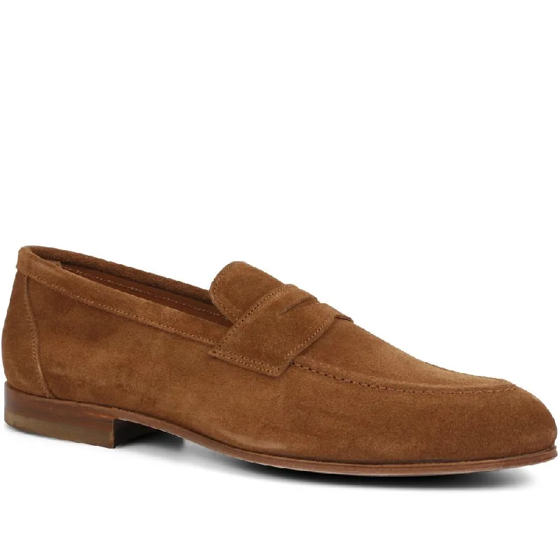 Men's casual sneakers with a mesh upperCristo Leather Penny Loafers - CRISTO / 321 995