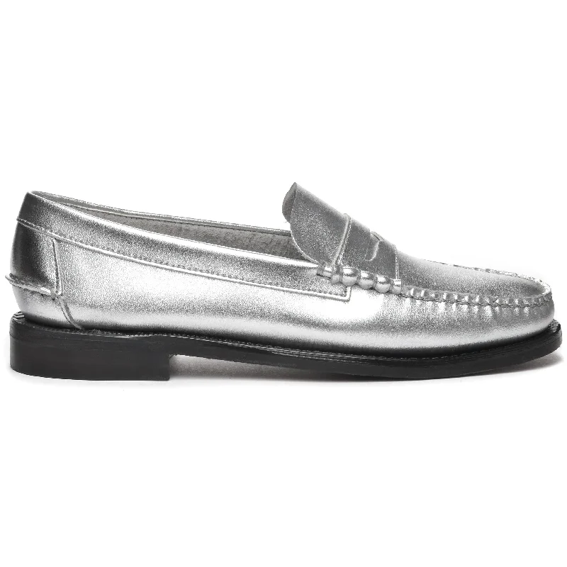 Men's loafers with a flexible sole for easy movementDan Met - Silver