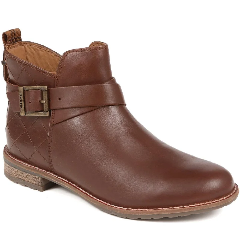 Men's casual shoes with a rubber toe cap for protectionDarlene Buckled Leather Ankle Boots - BARBR38511 / 324 451