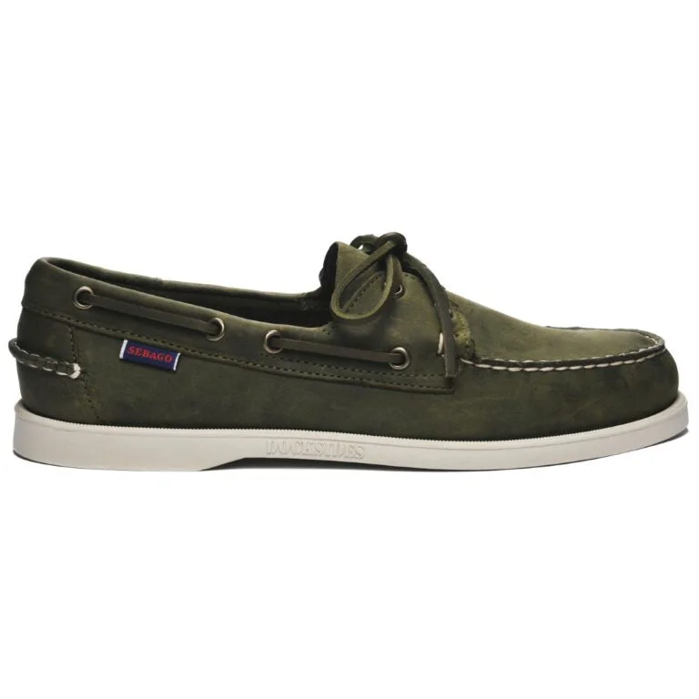 Men's loafers with a low - heeled designDOCKSIDES PORTLAND CRAZY H - GREEN MILITARY