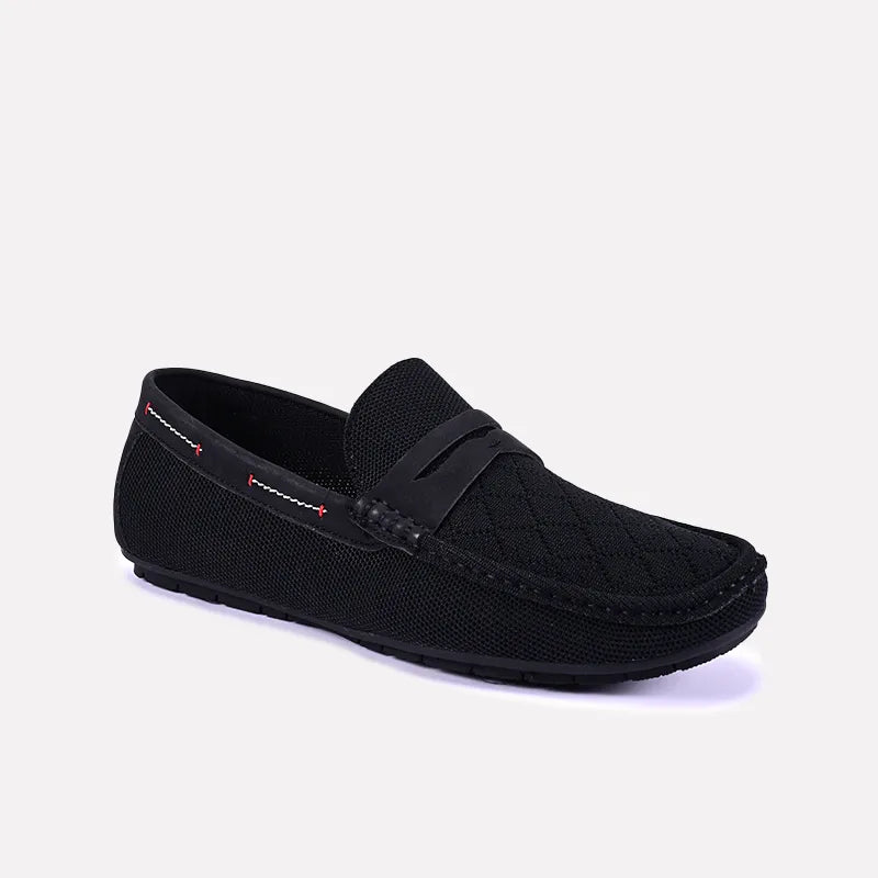 Men's loafers with a cushioned footbedDorian Black Classic Penny Loafers 0130834