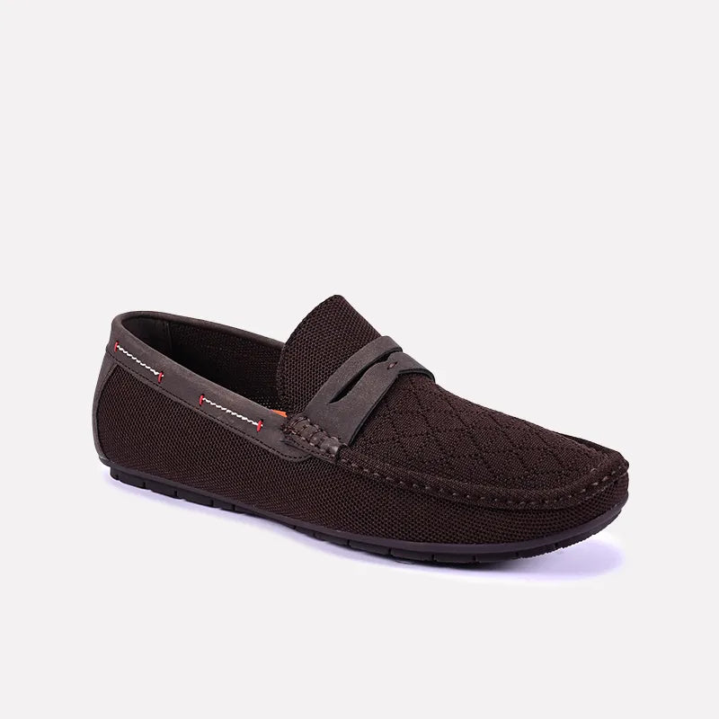 Men's loafers with a stretchy side panel for a better fitDorian Brown Classic Penny Loafers 0130834