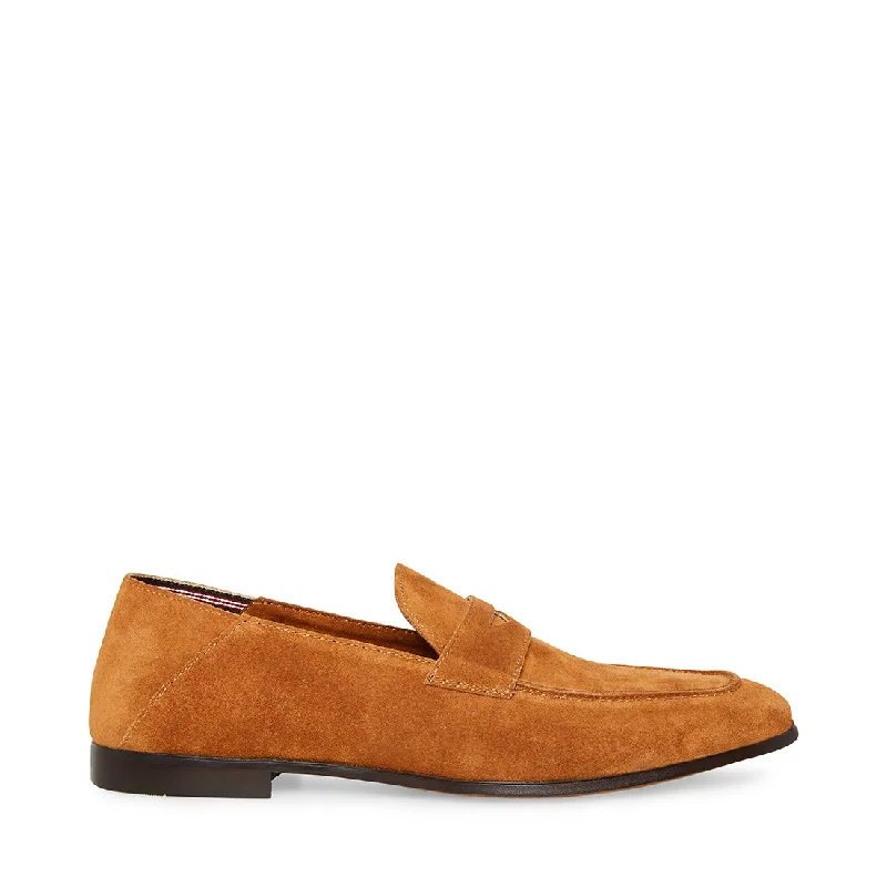 Men's loafers with a flexible sole for easy movementEDDYSON TAN SUEDE