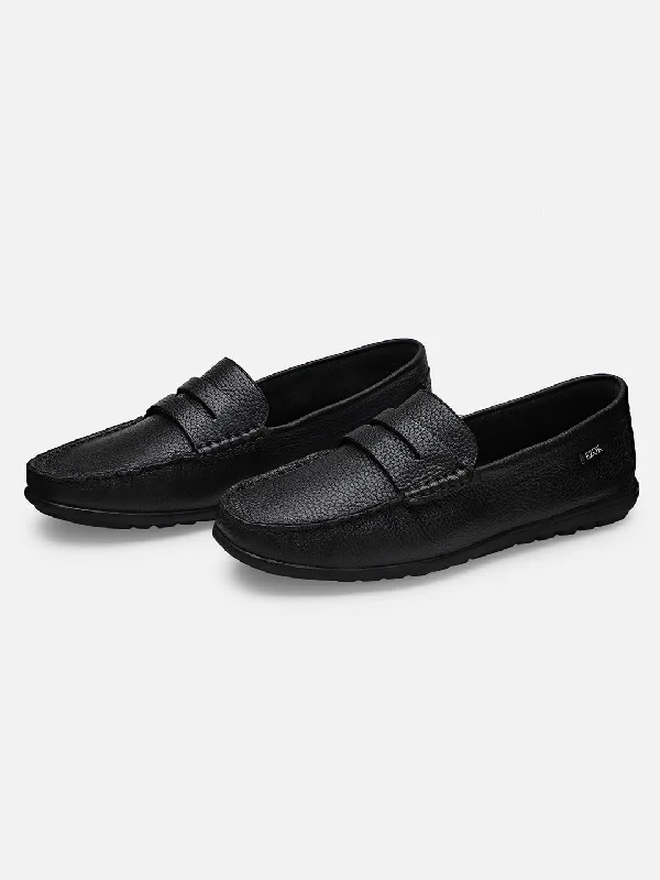 Men's casual shoes with a thick sole for added heightEzok Men Black Casual Shoes