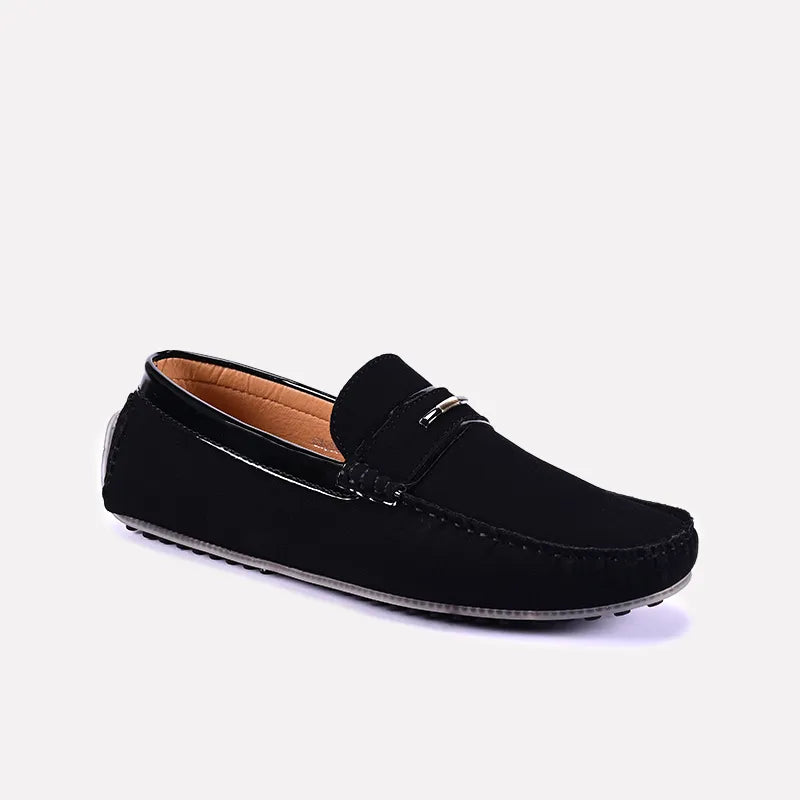 Men's loafers with a removable insole for cleaningFerguson Black Classic Suede Loafers 0130833