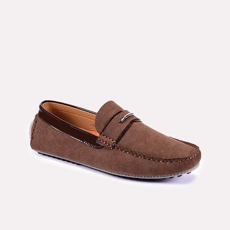 Suede men's loafers for a soft and luxurious feelFerguson Brown Classic Suede Loafers 0130833