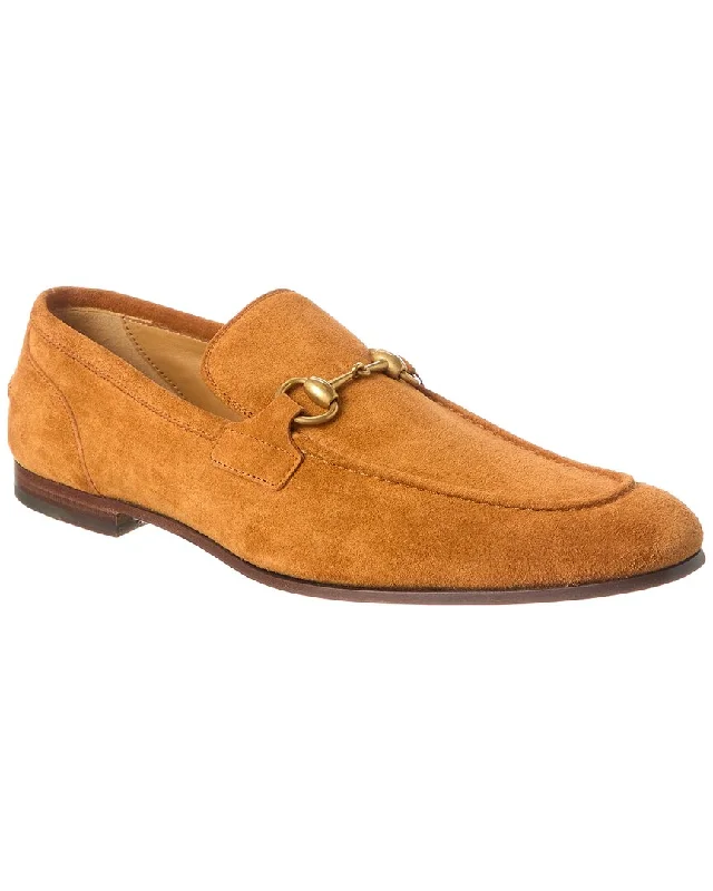 Men's leather loafers with a penny slotGucci Jordaan Suede Loafer