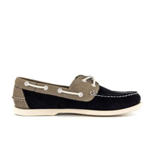 Men's loafers with a tassel front for a classic lookJetty II Boatshoe Navy Nubuck / Grey 20313