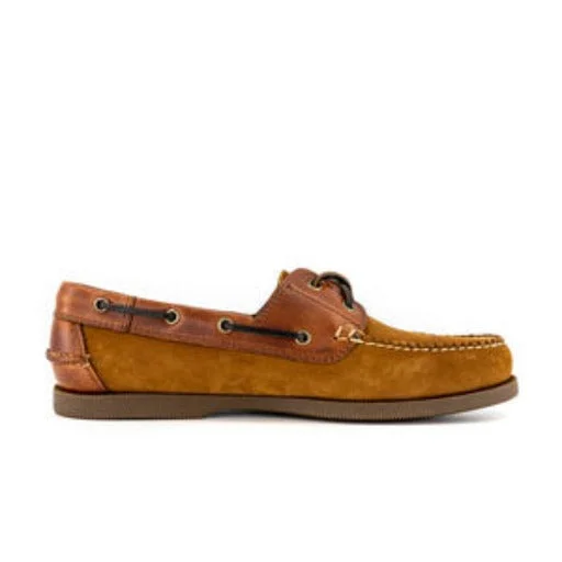 Men's loafers with a rubber sole for durabilityJetty II Boatshoe Tan/Nicotine 20313