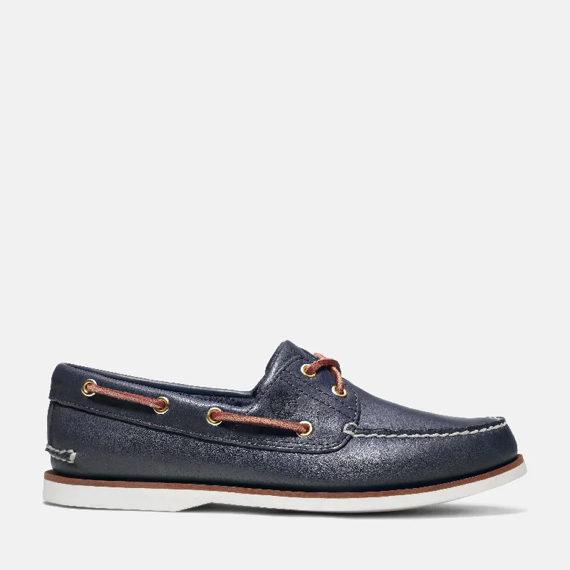 Slip - on men's loafers for easy wearMen's Classic 2-Eye Boat Shoes