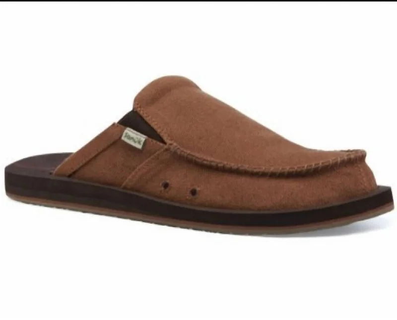 Slip - on men's loafers for easy wearMen's You Got My Back St Hemp Mule In Brown