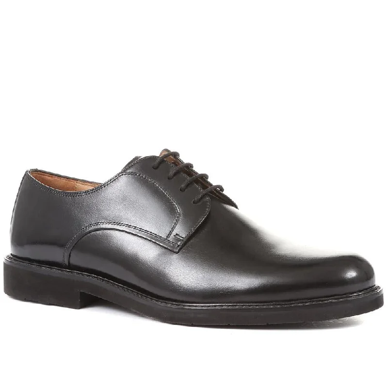 Men's casual shoes with a stretchy side panelMinster Leather Derby Shoes - MINSTER / 322 818