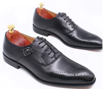 Men's loafers with a rubber sole for durabilityThe Ralpino - Monkstrap Oxfords Crossover Leather Oxford