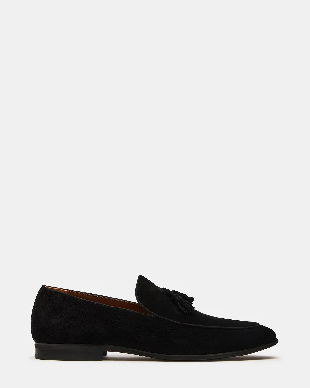 Men's loafers with a leather lining for comfortONDRE BLACK SUEDE