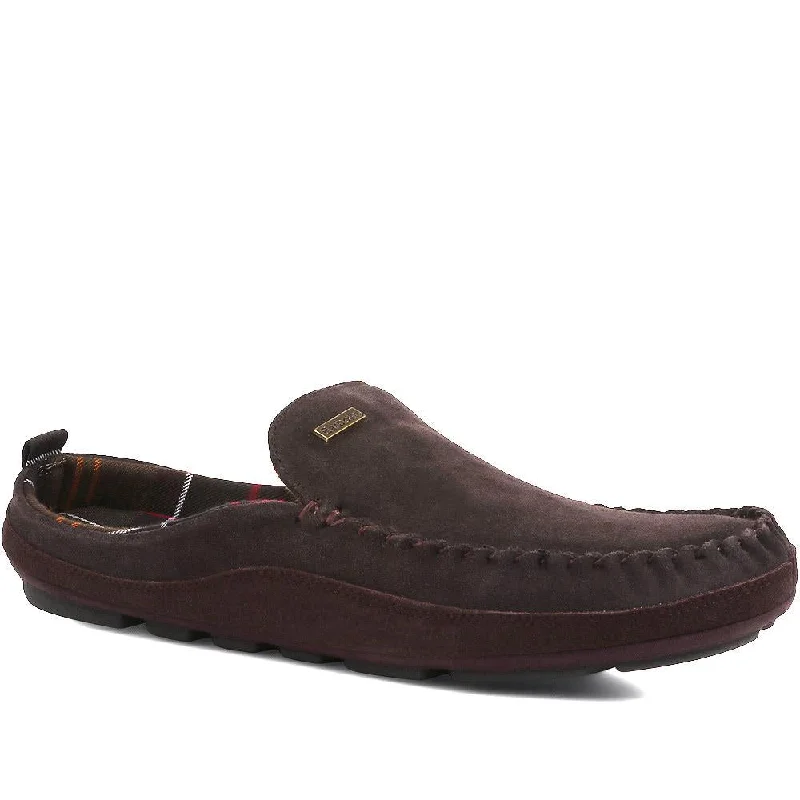 Men's casual shoes with a geometric patternOtto Suede Mule Slippers - BARBR35524 / 321 924