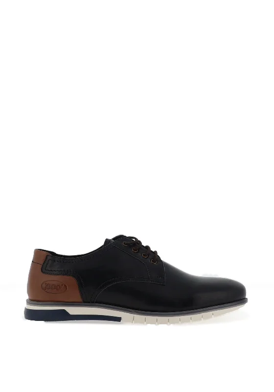 Men's casual shoes with a padded heel for comfortPaul O Donnell by POD Cillian Leather Casual Shoe, Navy