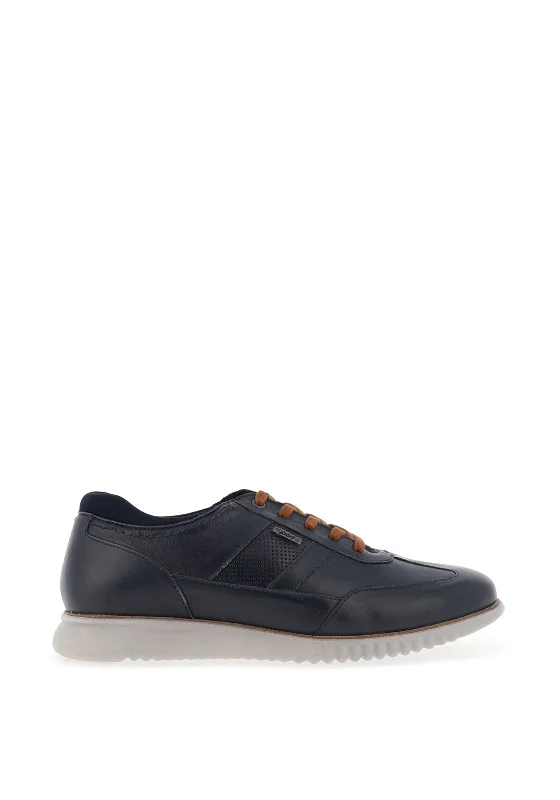 Men's casual shoes with a soft insole for cushioningPaul O Donnell by POD Cormac Leather Shoe, Navy