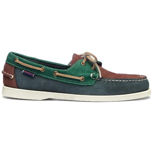 Men's loafers with a memory foam insolePORTLAND ARCHIVE - BLUE FOREST RED