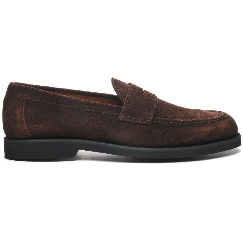 Men's loafers with a leather lining for comfortRyan Suede Polaris - Dark Brown