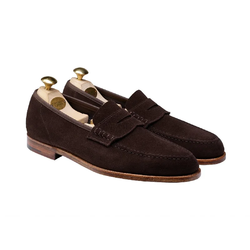 Men's loafers with a smooth leather finishSeaton Dark Oak Suede