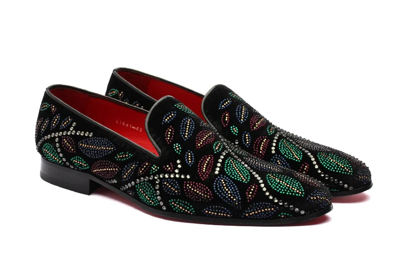 Men's leather loafers with a penny slotThe Diamond Leaf Loafers