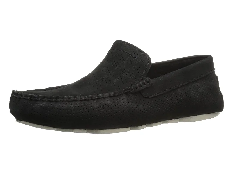 Men's loafers with a low - heeled designUGG Men's Henrick Stripe Perf Boat Shoe