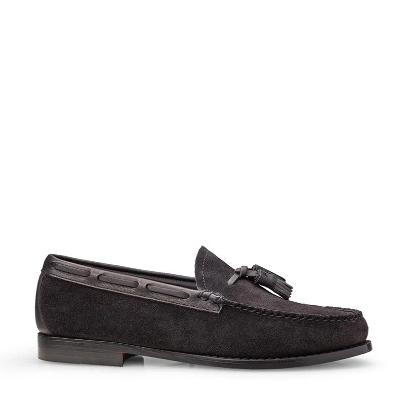 Men's loafers with a removable insole for cleaningWeejun Larkin Moc Tassle - Black Suede