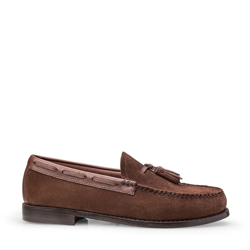 Men's loafers with a smooth leather finishWeejun Larkin Moc Tassle - Dark Brown Suede