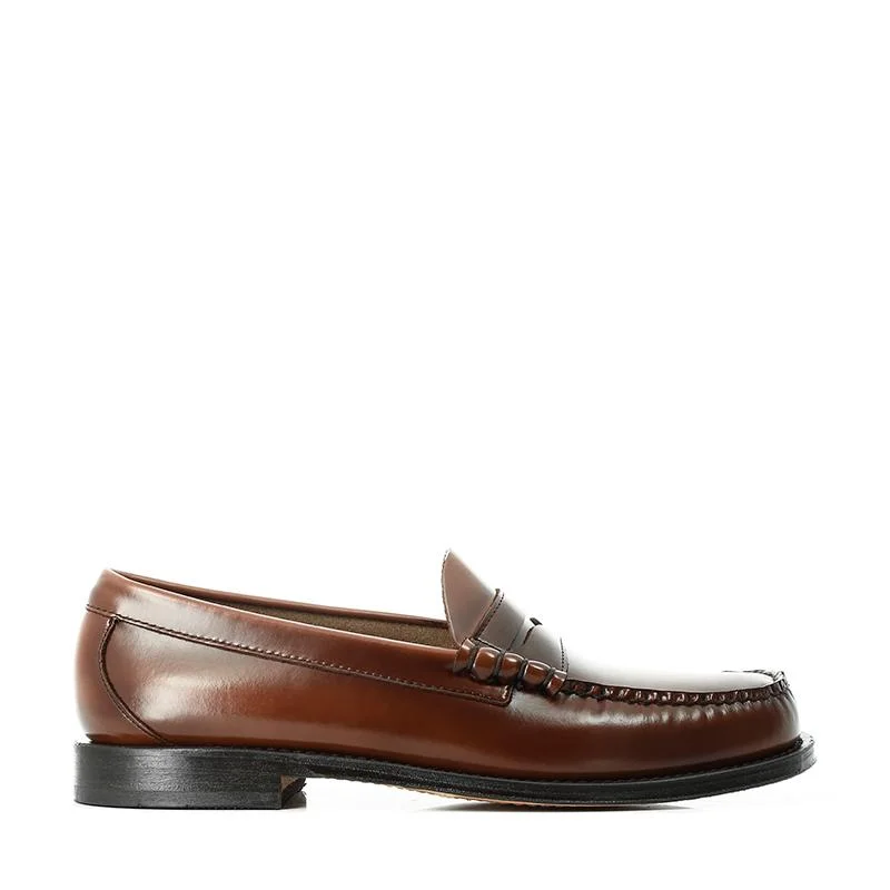 Men's loafers with a stretchy side panel for a better fitWeejun Larson Moc Penny - Mid Brown