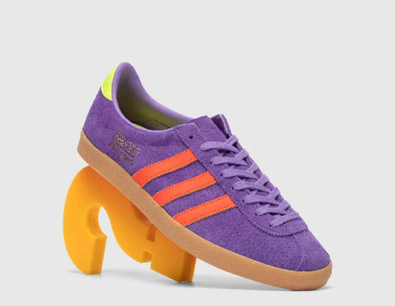 Men's sneakers with a reflective stripe for visibilityadidas Originals Archive Mexicana Violet Fusion / Solar Red - Solar Yellow - size? exclusive