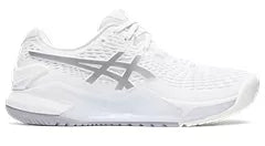 Asics Women's Gel-Resolution 9 WIDE (White/Silver)