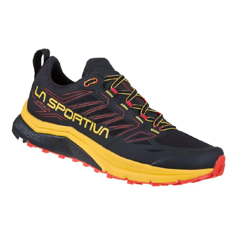 Men's running shoes with a traction - optimized outsoleLa Sportiva Jackal Mens Trail Running Shoe - Black/Yellow