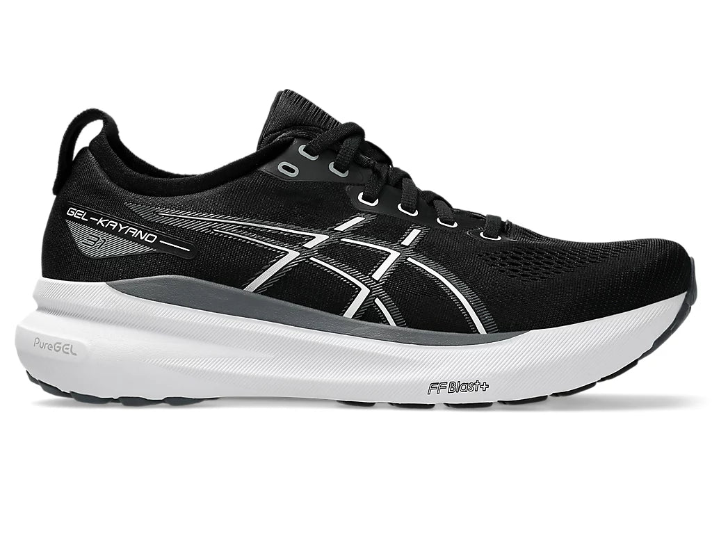 Men's running shoes with a removable insole for customizationMen's ASICS Gel Kayano 31 (Black/White)