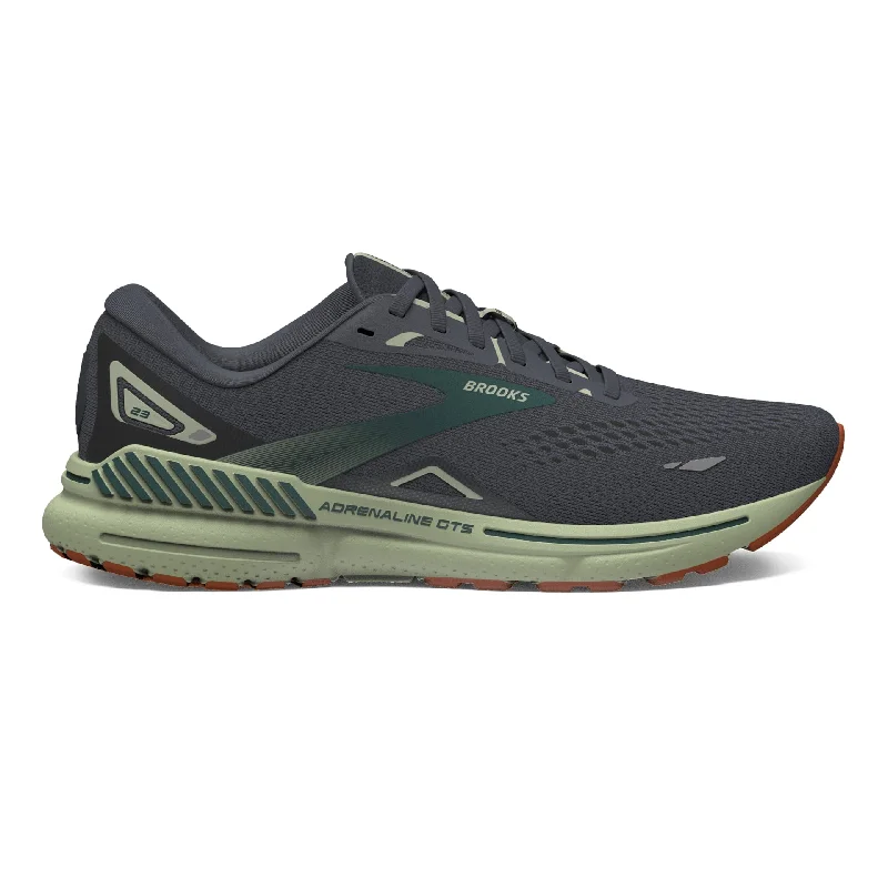 Men's running shoes with a speed - lacing systemMen's Brooks Adrenaline GTS 23 (Ebony/Smoke Green/Clay) *Sale*