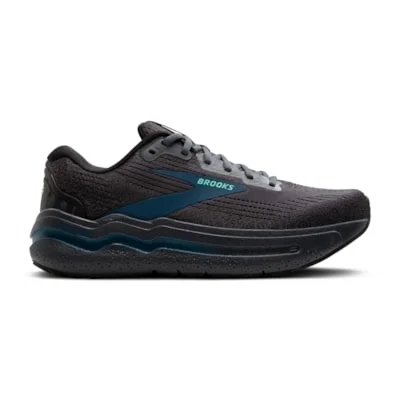 Men's running shoes with a supportive midfoot strapMen's Brooks Ghost Max 2 (Ebony/Cockatoo/Blue Sapphire)