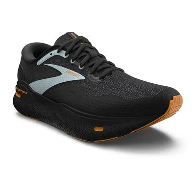 Men's running shoes with a traction - optimized outsoleMen's Brooks Ghost Max (Black/Orange/Cloud Blue)