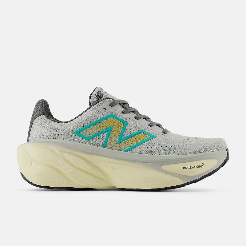 Men's running shoes with a traction - optimized outsoleMen's New Balance Fresh Foam X More v5 (Brighton Grey Calcium Cyber Jade)