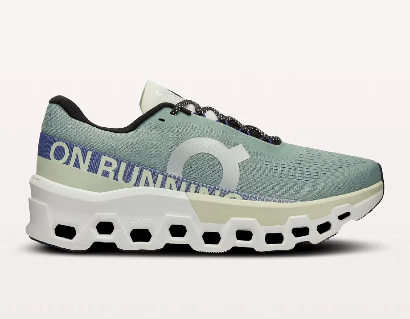 Men's running shoes with a removable insole for customizationMen's On Cloudmonster 2 (Mineral Aloe)