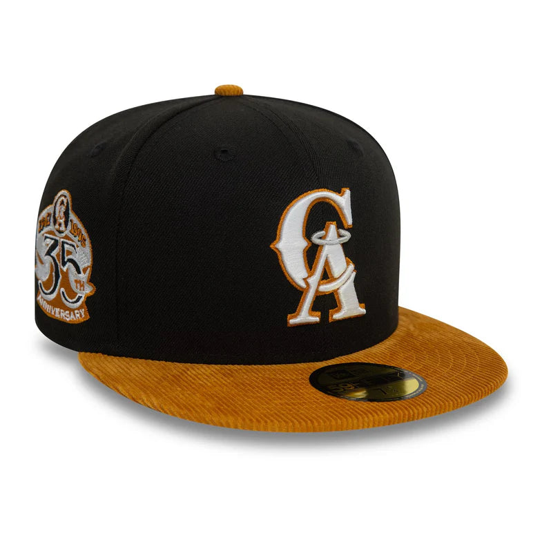 Men's sneakers with a shock - absorbing insoleLA Angels Contrast Cord Black 59FIFTY Fitted Cap