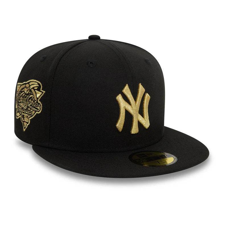 Men's sneakers with a leather lining for breathabilityNew York Yankees Cooperstown Metallic Black 59FIFTY Fitted Cap