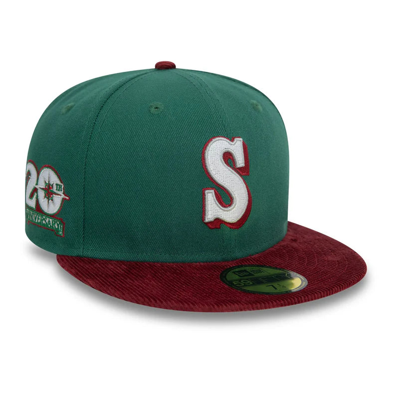 Men's sneakers with a contrast color soleSeattle Mariners Contrast Cord Dark Green 59FIFTY Fitted Cap