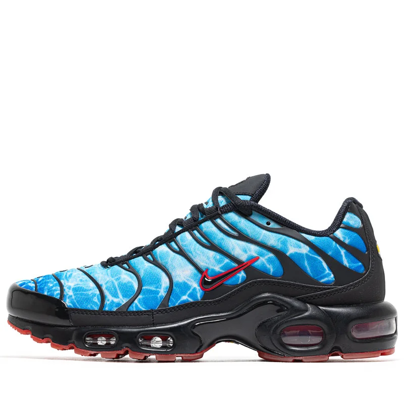 Running - inspired men's sneakers with a breathable meshNike Air Max Plus 'Shark Attack' - Black/Baltic Blue